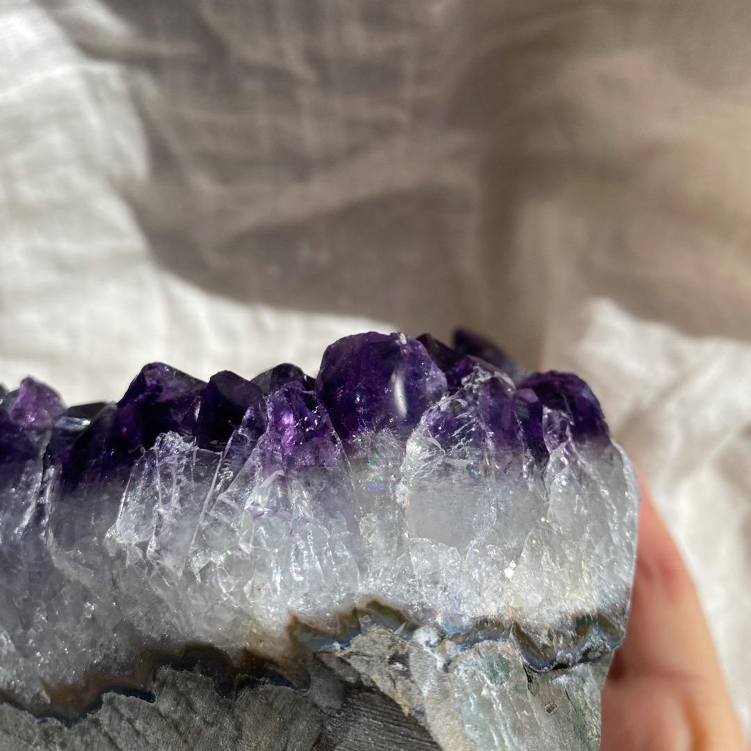 大粒！1.5kg! アメジスト５Aグレードクラスター　　ウルグアイ産