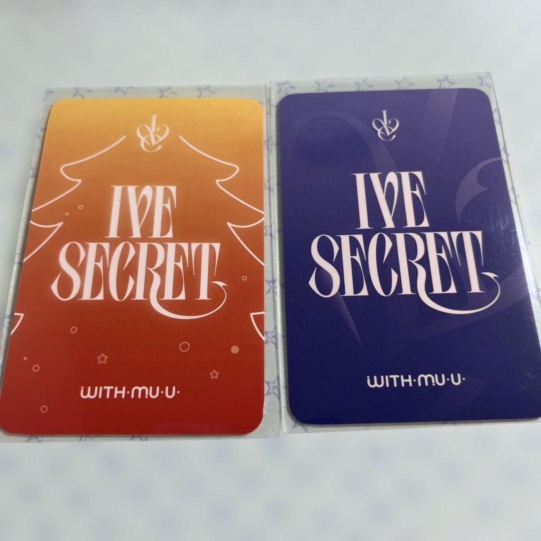 IVE SECRET WITHMUU ウォニョン　ラキドロ　特典トレカ　ポラ