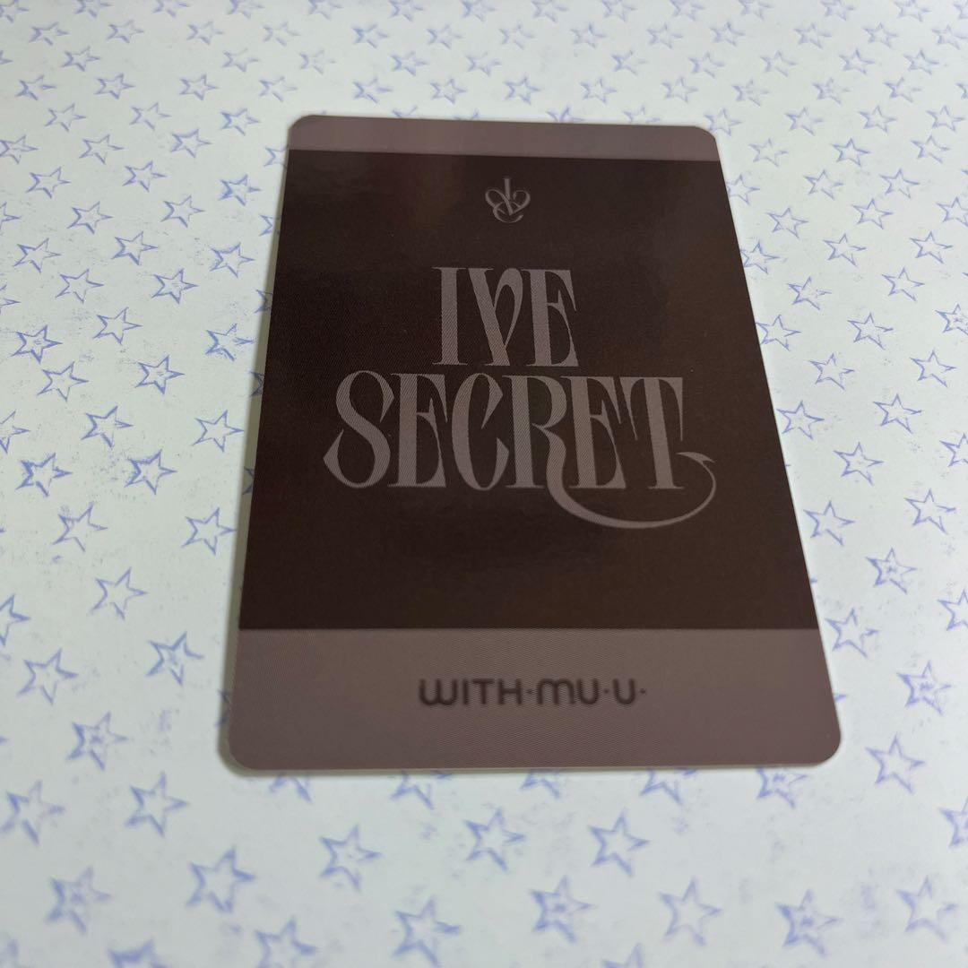 IVE SECRET WITHMUU ウォニョン　ラキドロ　特典トレカ　ポラ