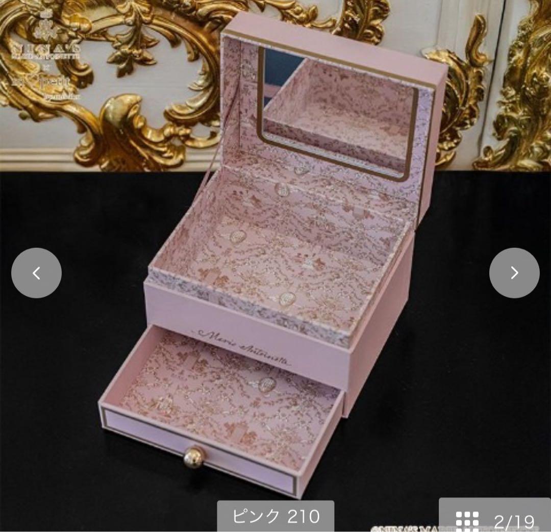 青木美沙子 小物入れ ミラー付き小物BOX アクセサリーケース しまむら