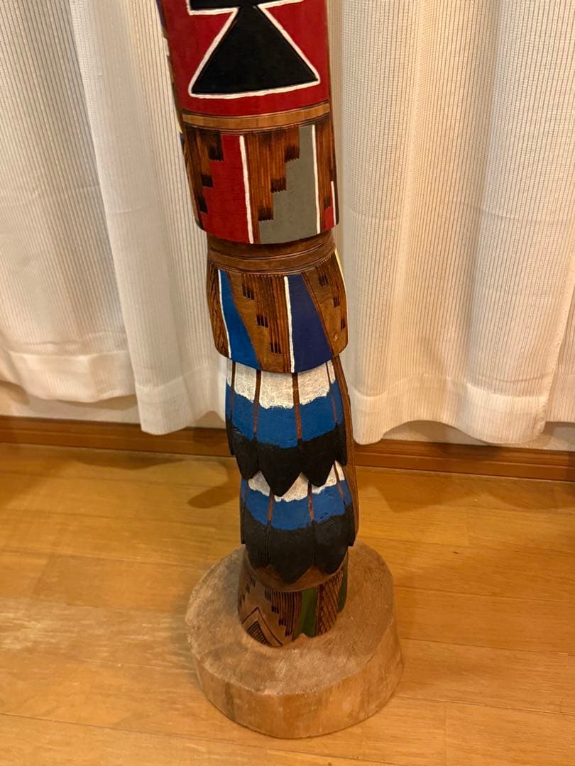 超激レア　希少巨大カチナ ネイティブアメリカン　ジェリー・ガイ　ウッドトーテム