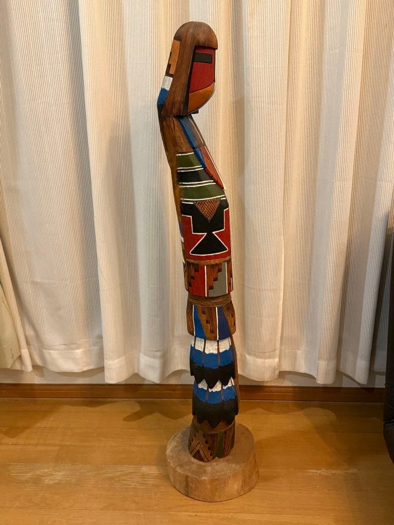 超激レア　希少巨大カチナ ネイティブアメリカン　ジェリー・ガイ　ウッドトーテム