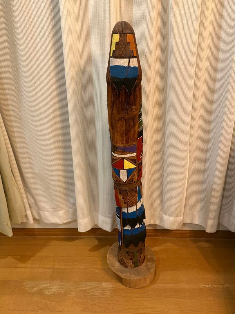 超激レア　希少巨大カチナ ネイティブアメリカン　ジェリー・ガイ　ウッドトーテム