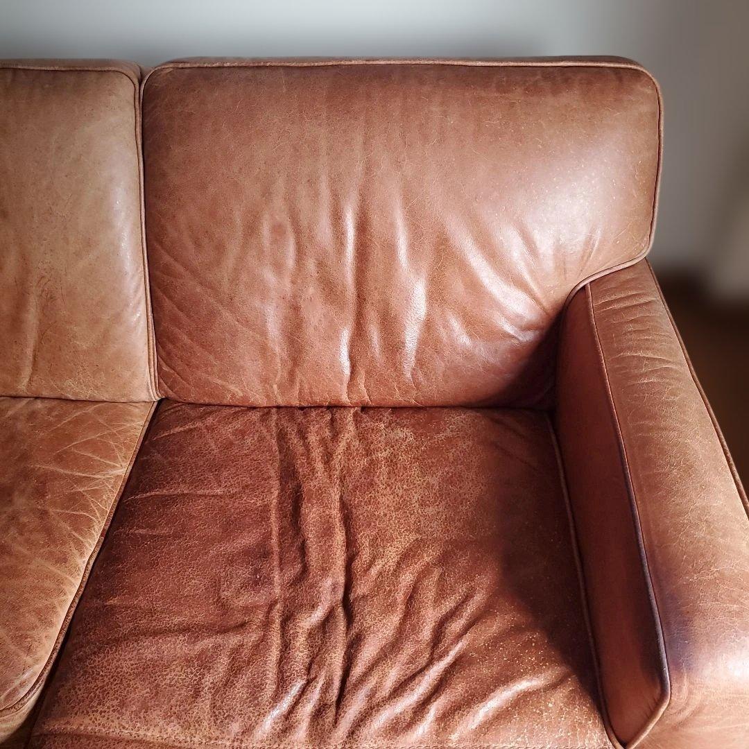 リビングカウチレザーソファ