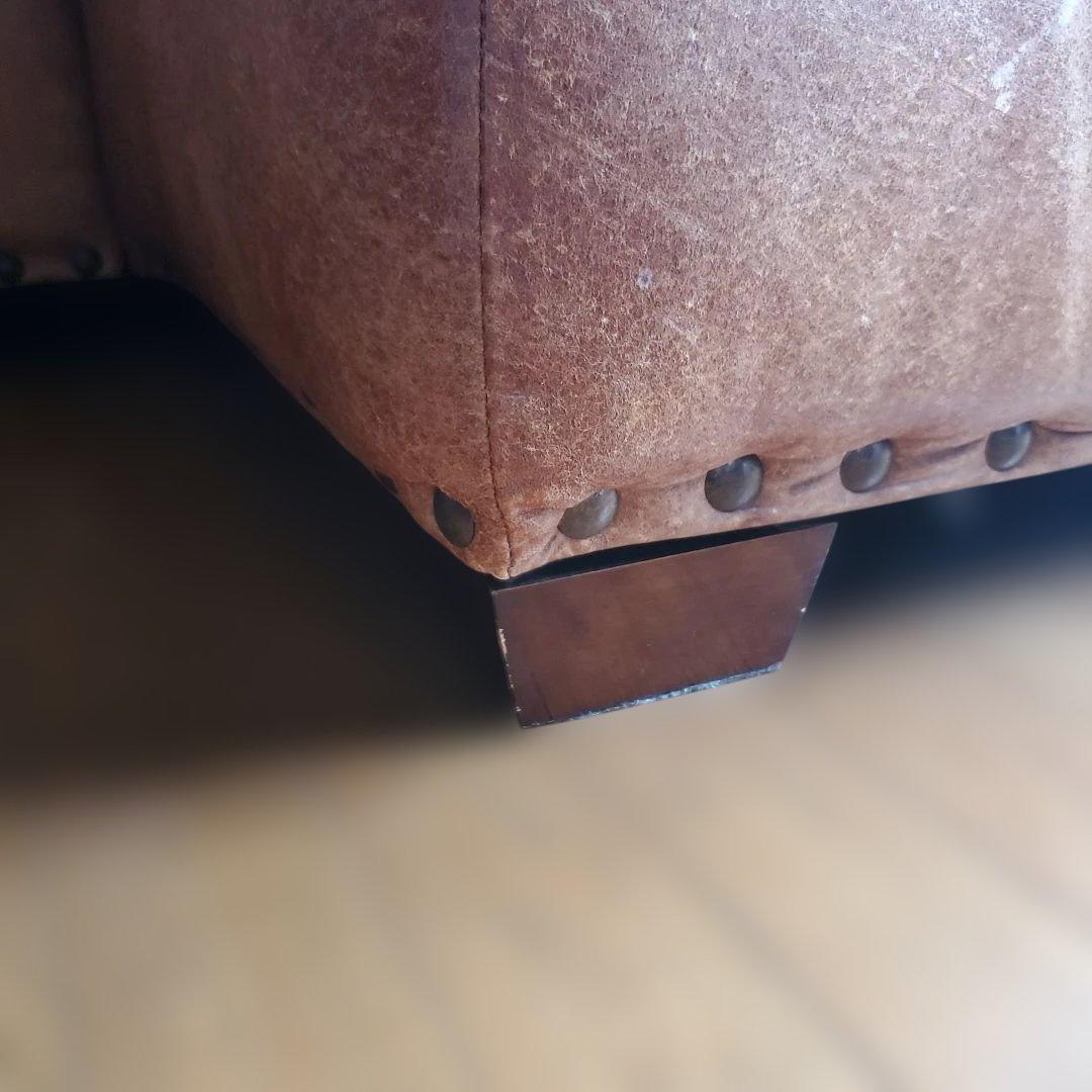 リビングカウチレザーソファ