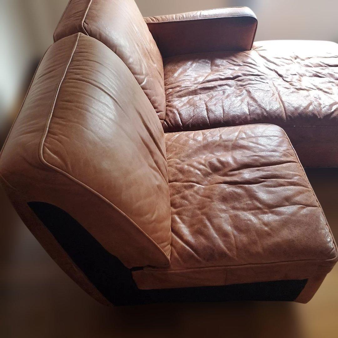 リビングカウチレザーソファ