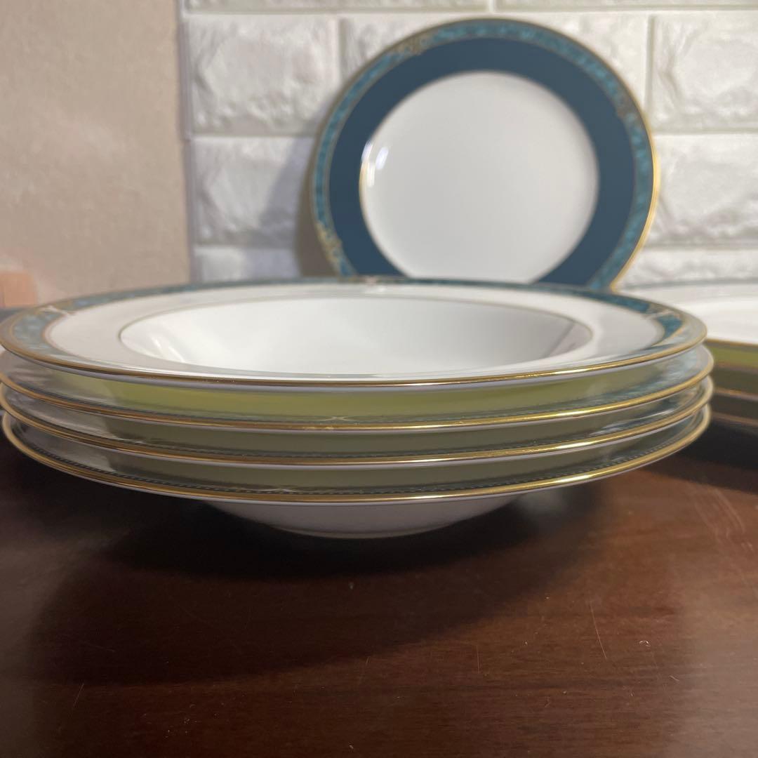 ノリタケ エセックスコート ディナー皿12枚セット スープ、デザート