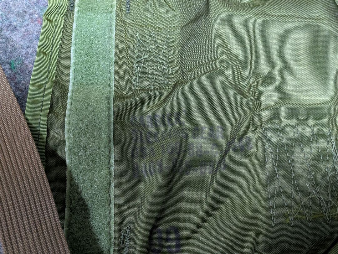 ナム戦　米軍　実物　M1967スリーピングキャリア　ナイロン装備　放出品