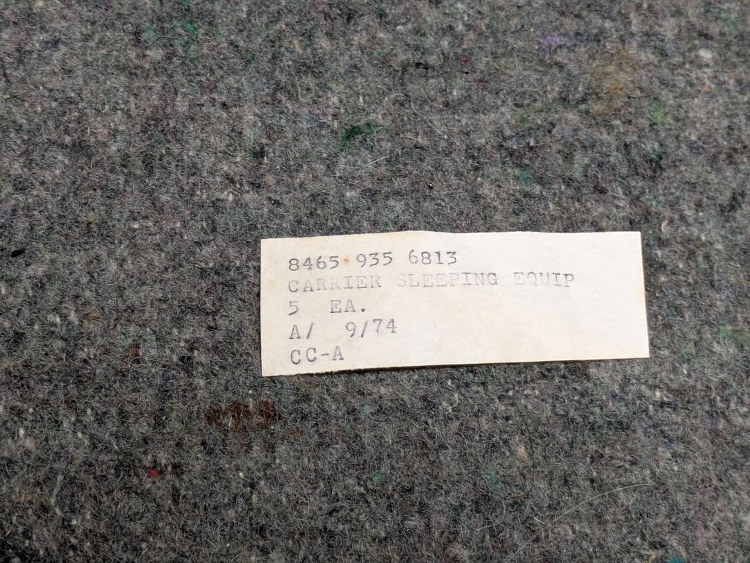 ナム戦　米軍　実物　M1967スリーピングキャリア　ナイロン装備　放出品