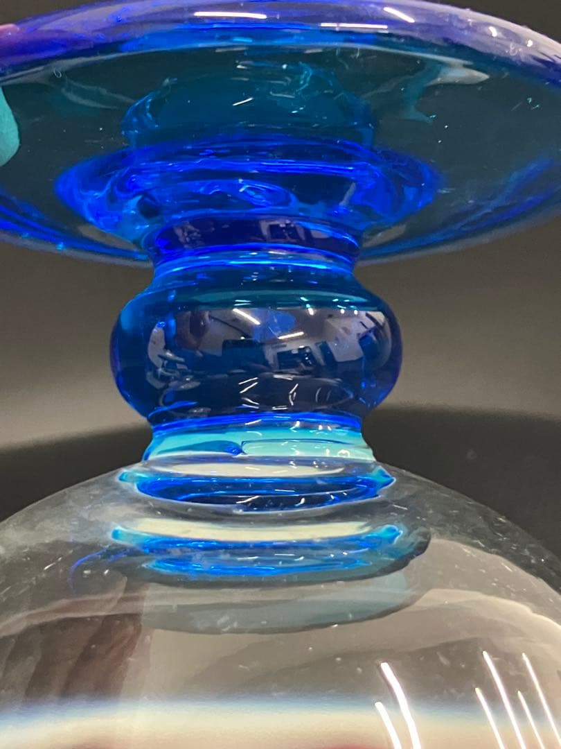 訳あり 希少 大正モダン 氷コップ 和ガラス 三色 手吹き ガラス 乳白