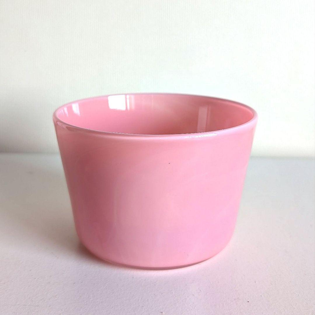 《2/1までの出品》新品未使用 黒川登紀子 ガラス ピンク ボウル 器