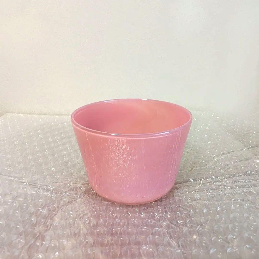 《2/1までの出品》新品未使用 黒川登紀子 ガラス ピンク ボウル 器