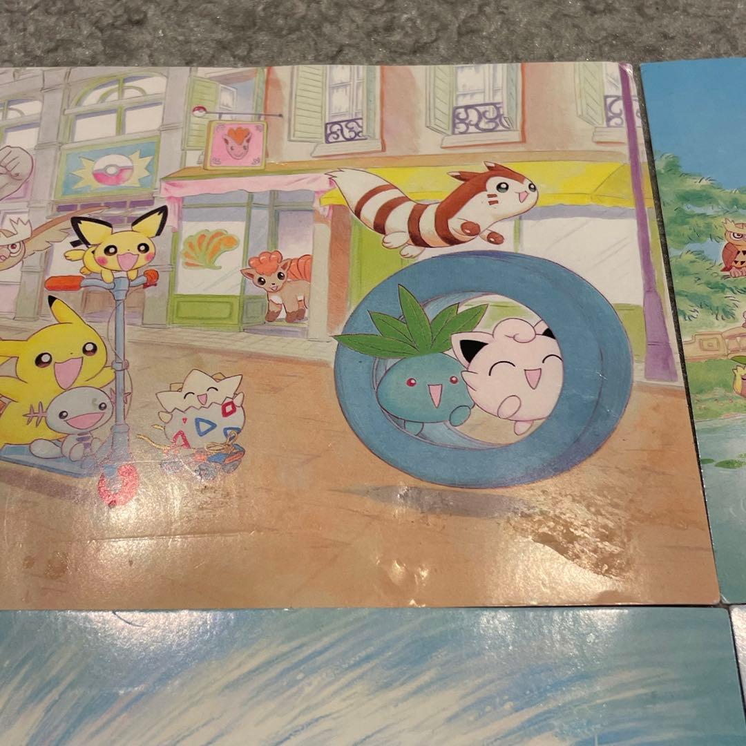 ポケモンポストカード5枚 ふくやまけいこ 非売品 金銀 クリスタル
