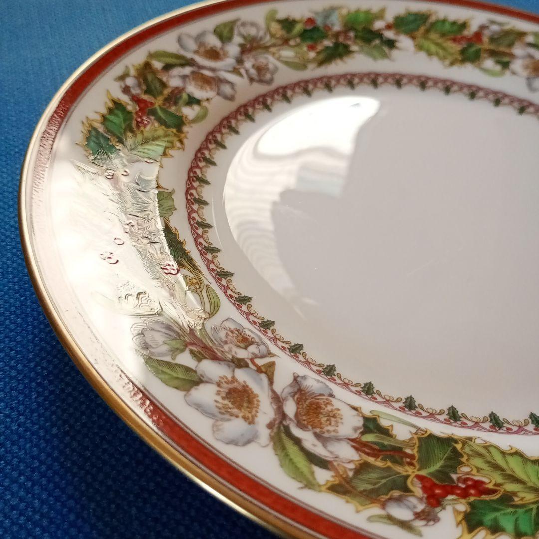 スポード　クリスマスローズ　プレート　20.7cm　イギリス製　②
