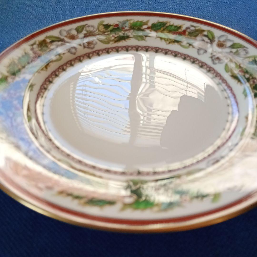 スポード　クリスマスローズ　プレート　20.7cm　イギリス製　②