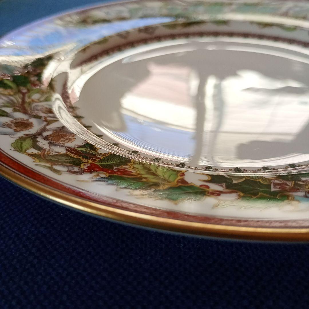 スポード　クリスマスローズ　プレート　20.7cm　イギリス製　②