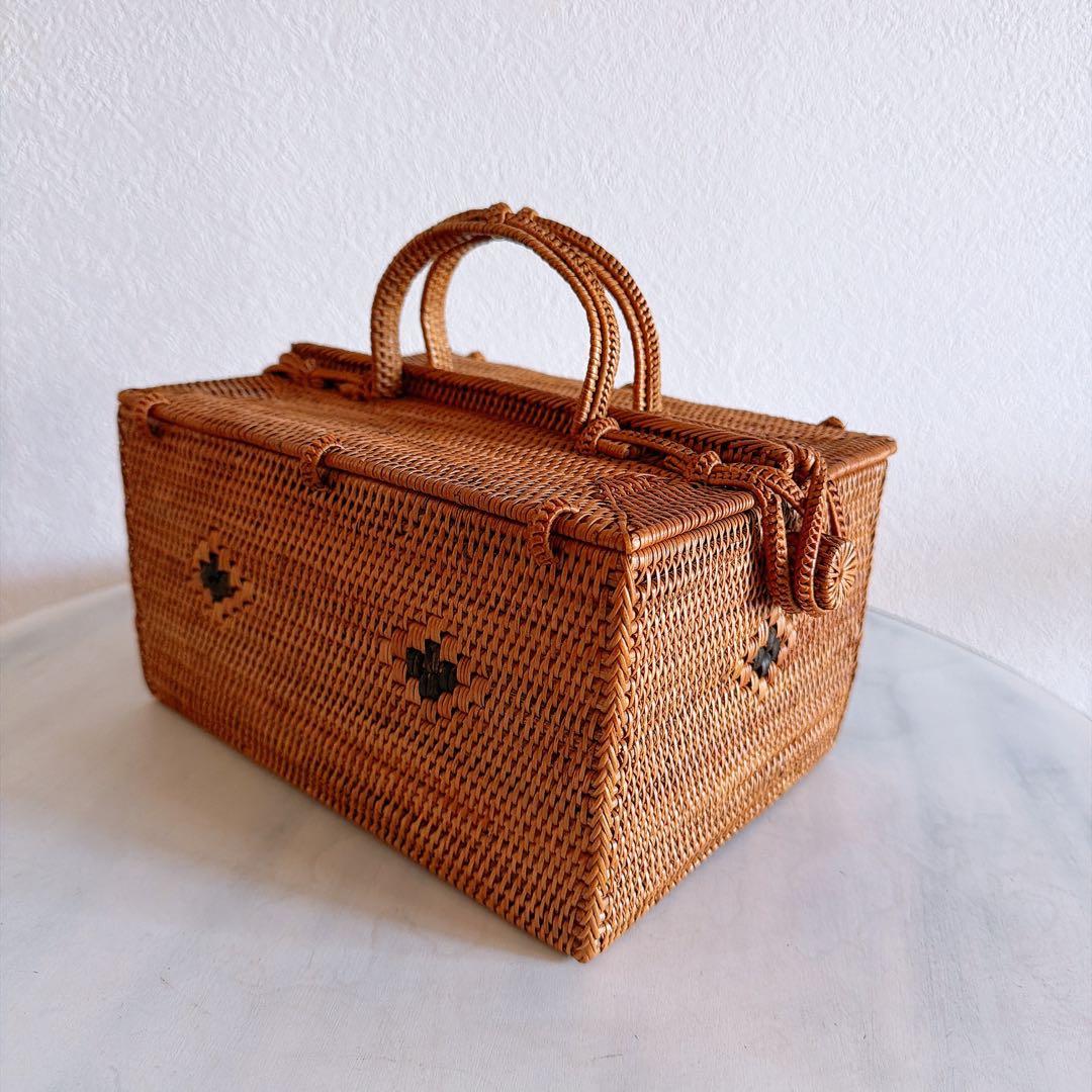 アタ バスケット ピクニックバスケット アタ小物 バリ島