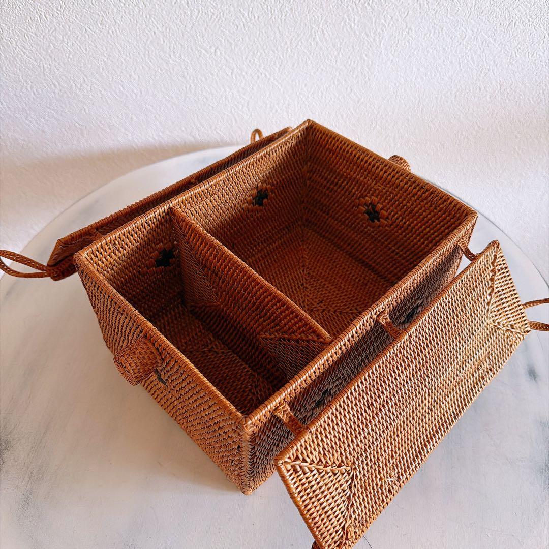 アタ バスケット ピクニックバスケット アタ小物 バリ島