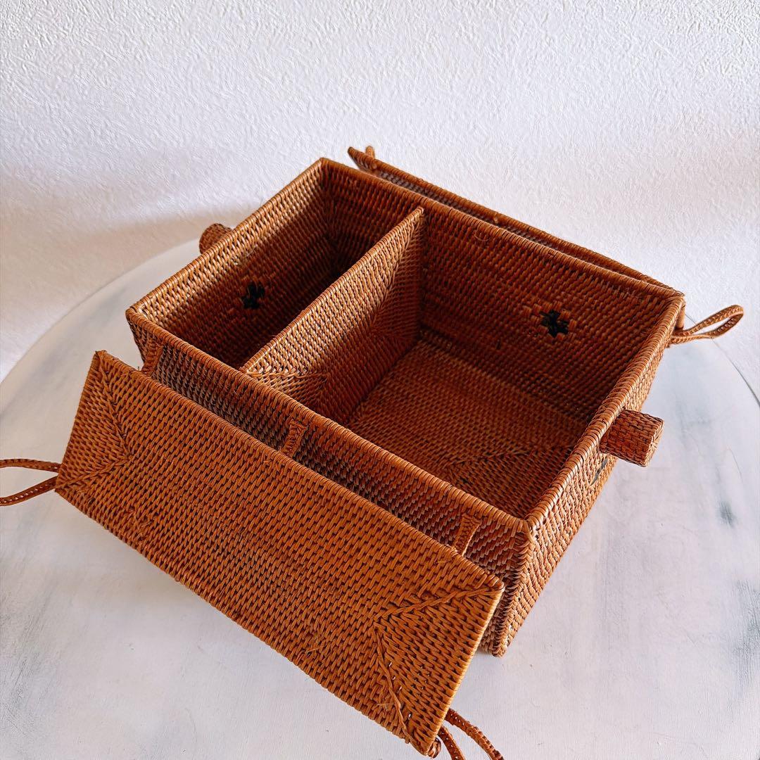 アタ バスケット ピクニックバスケット アタ小物 バリ島