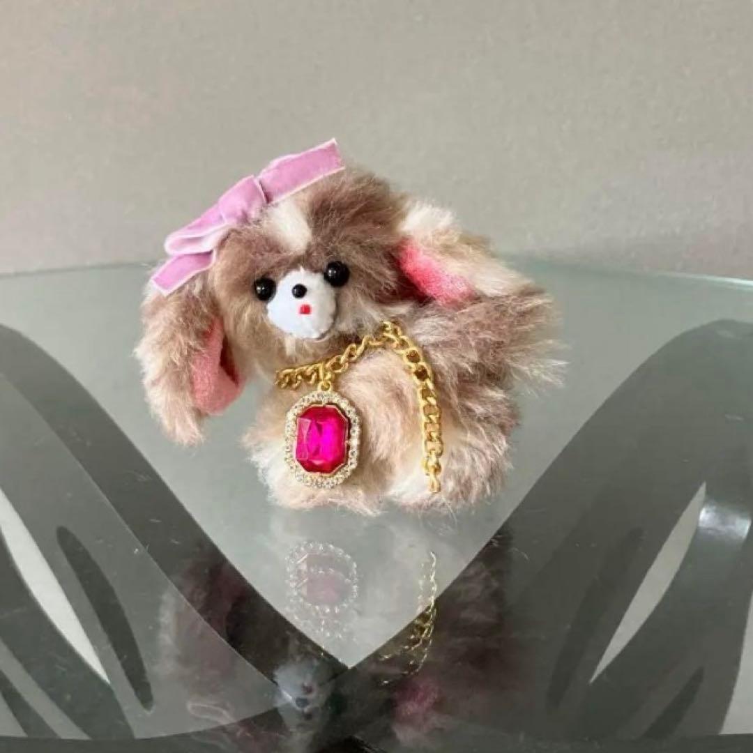 あやぽんぬ ちょんまげくるくる犬　ぬいぐるみ　白