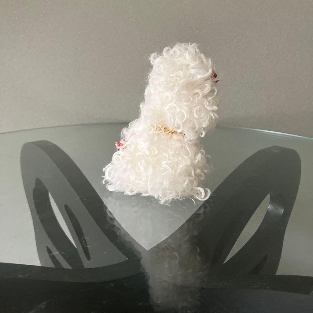 あやぽんぬ ちょんまげくるくる犬　ぬいぐるみ　白