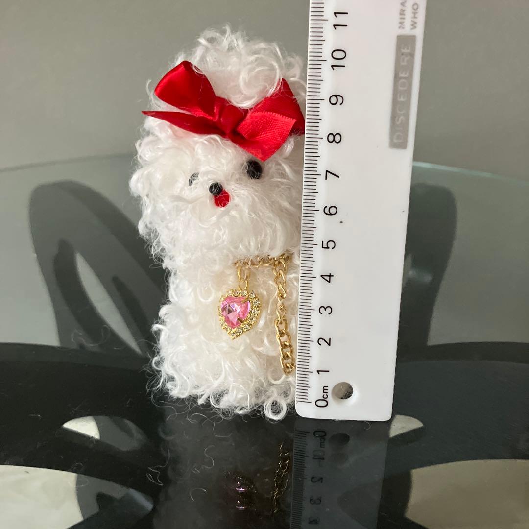 あやぽんぬ ちょんまげくるくる犬　ぬいぐるみ　白