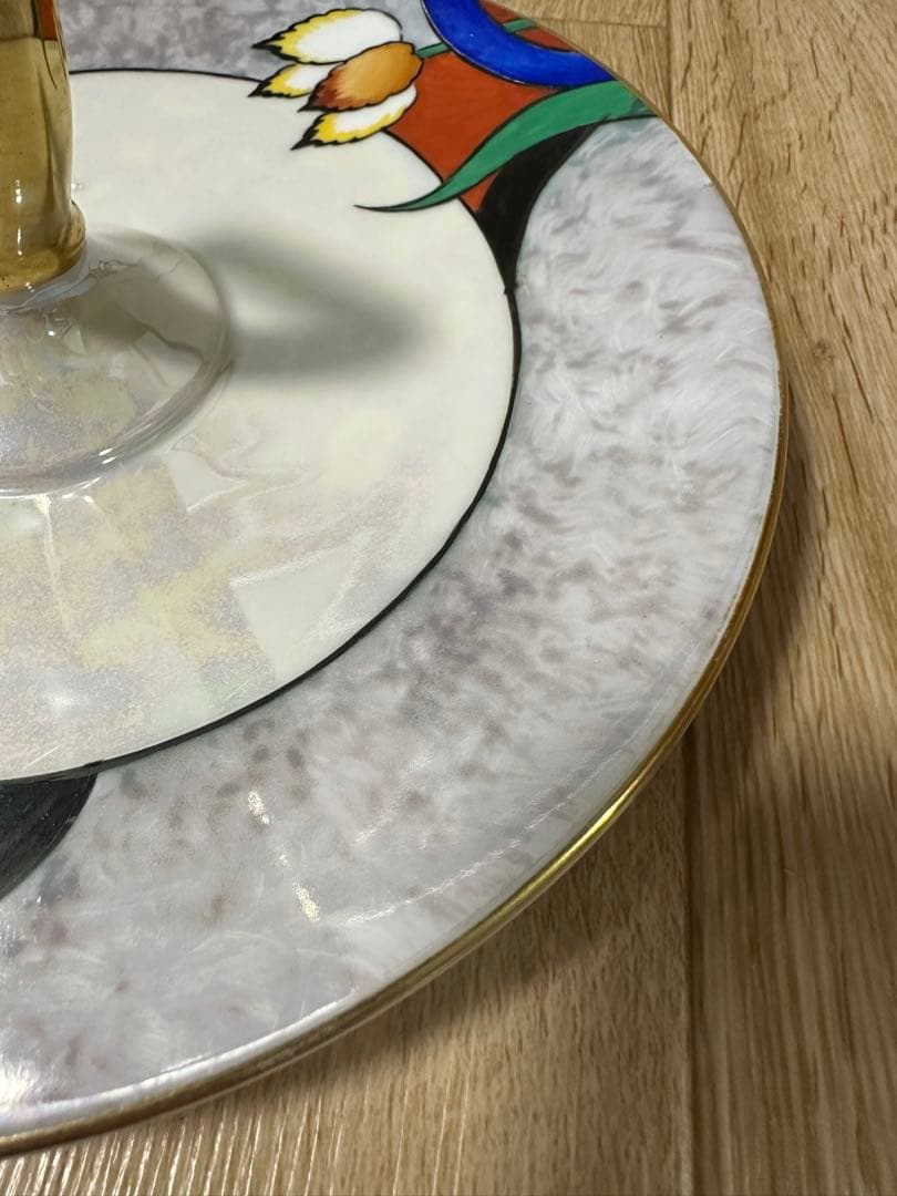 希少 オールドノリタケ スナック　プレート サービング　マルキ印