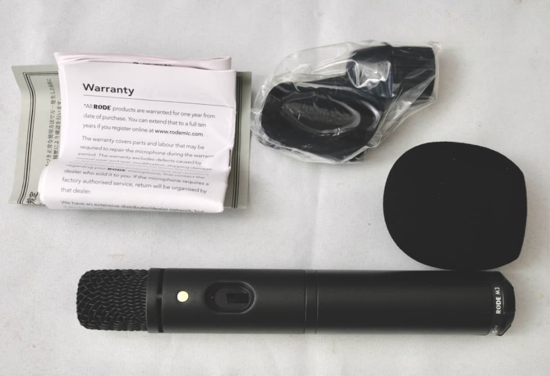 RODE M3 コンデンサーマイク　電池稼働可　ケース付