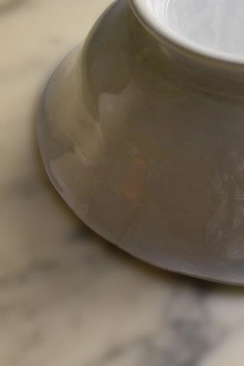 1897年リュネビル窯　輪花鉢　23㎝（小）印有　 フランスアンティーク