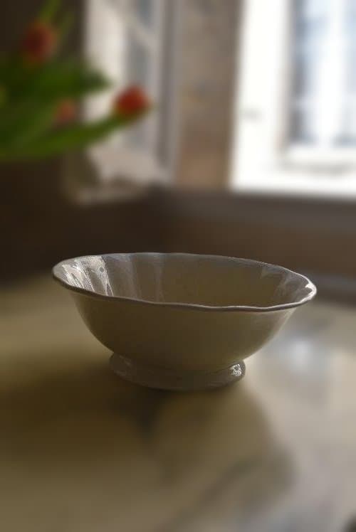 1897年リュネビル窯　輪花鉢　23㎝（小）印有　 フランスアンティーク