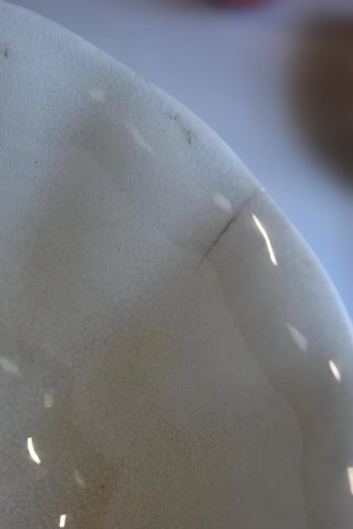 1897年リュネビル窯　輪花鉢　23㎝（小）印有　 フランスアンティーク