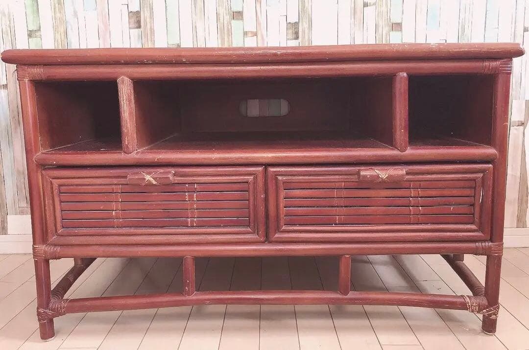 バリ島 テレビ台 テレビボード バンブー アジアン家具 ブラウン エスニック