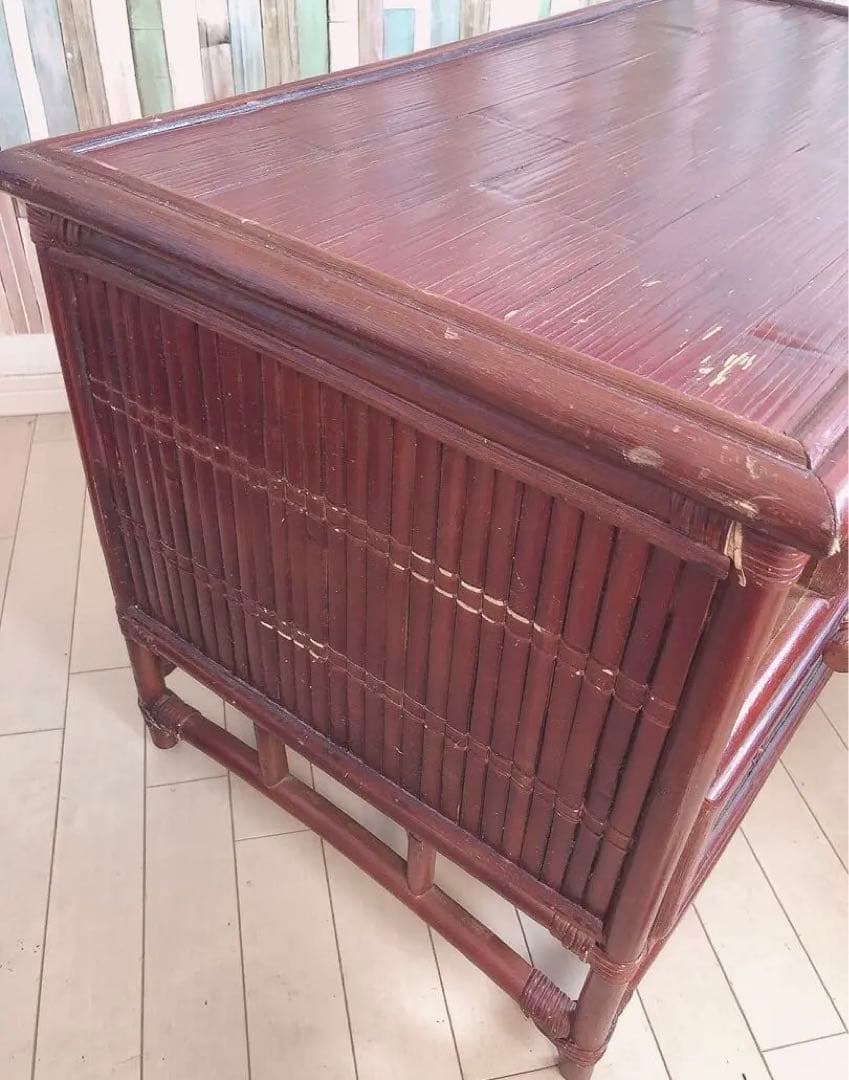 バリ島 テレビ台 テレビボード バンブー アジアン家具 ブラウン エスニック