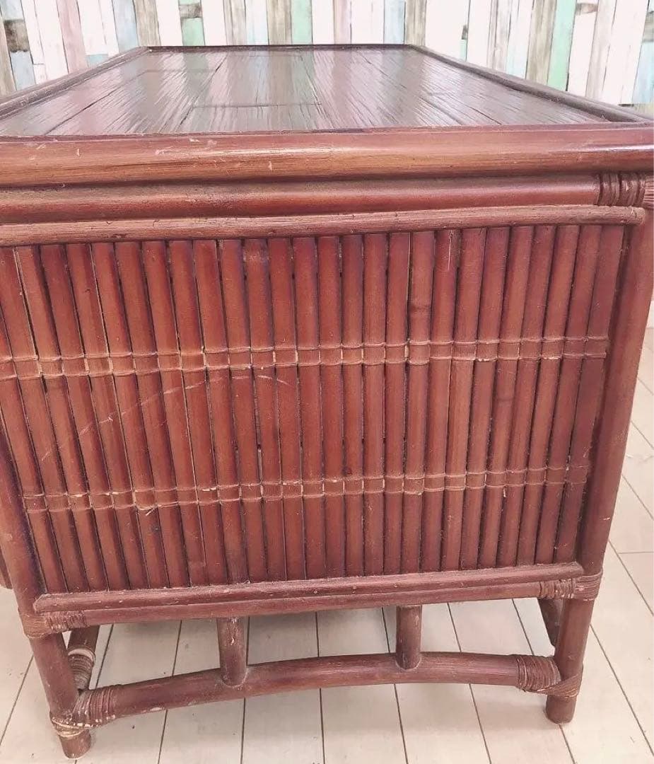 バリ島 テレビ台 テレビボード バンブー アジアン家具 ブラウン エスニック