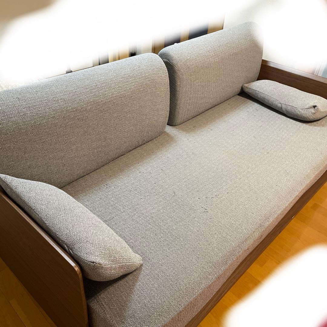 ニトリ ソファベッド 3WAY シングル対応／ミドルブラウン