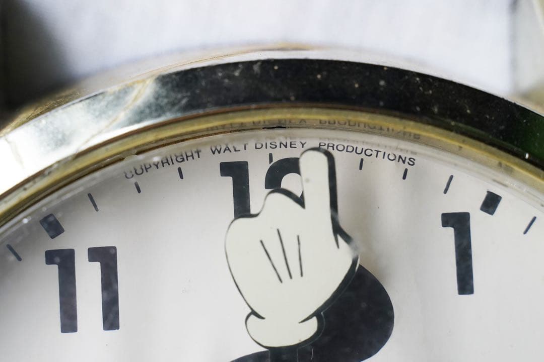 ヴィンテージ WELBY by ELGIN ディズニー ミッキー 壁掛け時計