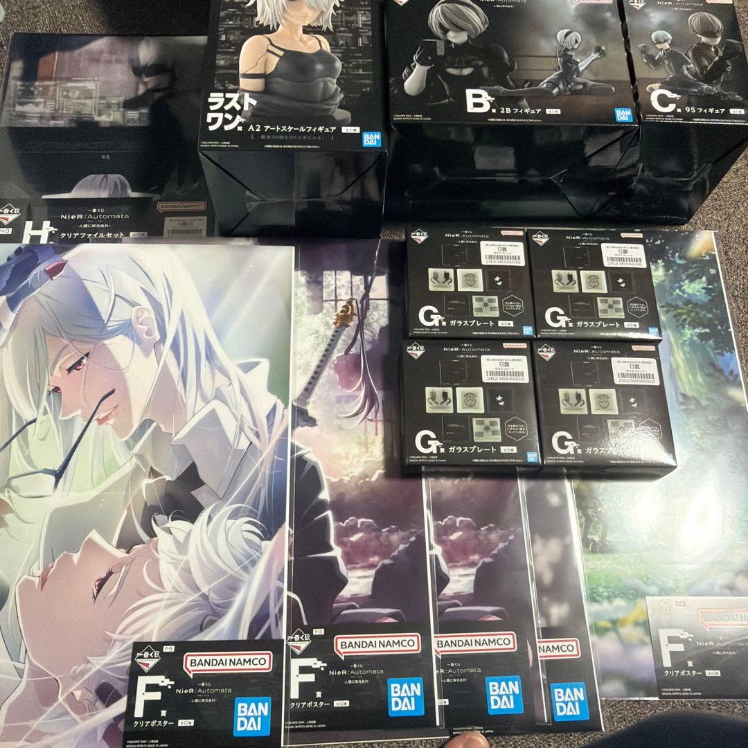 ニーアオートマタ　一番くじ　ラストワン賞、B賞、C賞　おまけ付き Amazon.co.jp: 一番くじ NieR:Automata Ver1.1a -人類に栄光あれ