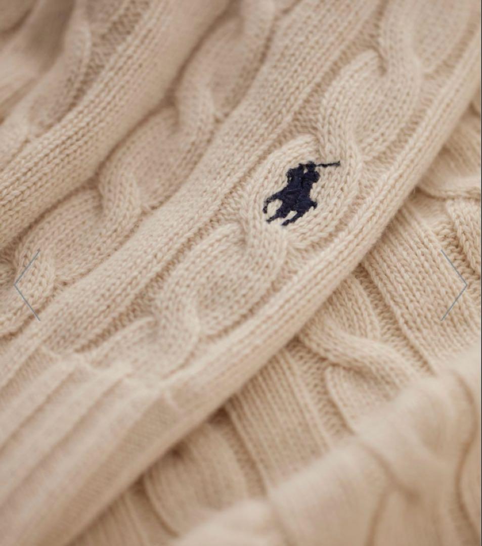 美品 :ポロ ラルフローレンハーフプランケット