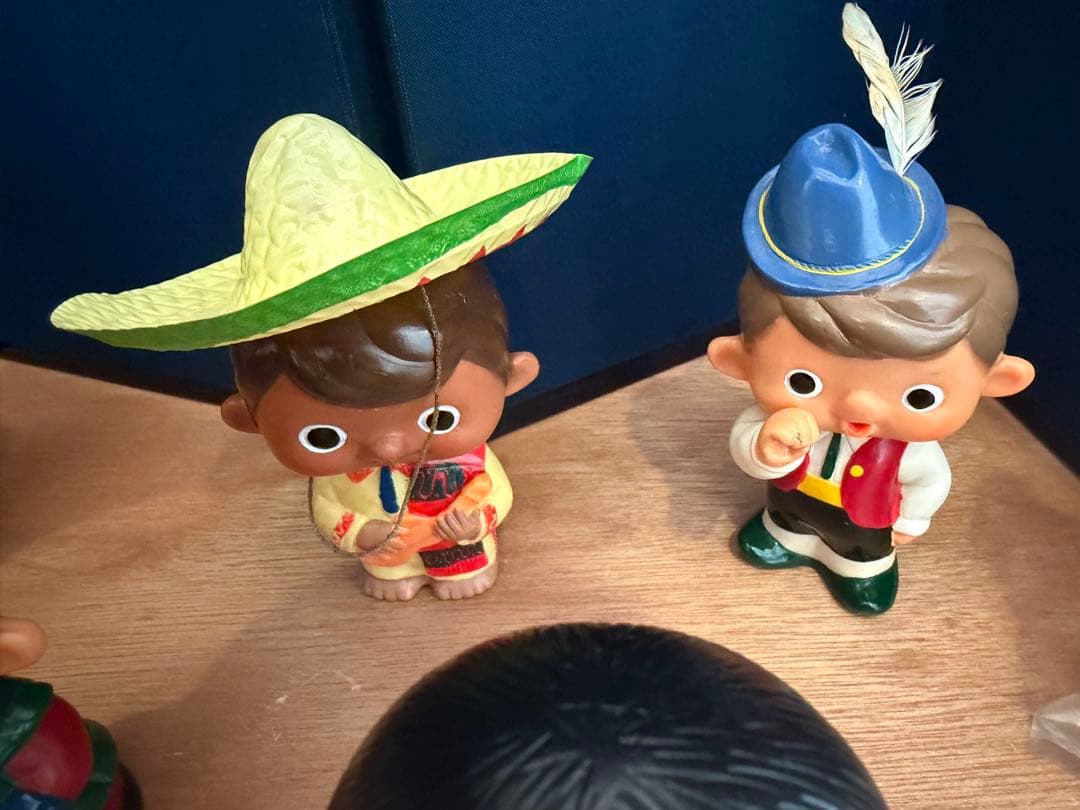 富士銀行 ノベルティ 貯金箱 まとめ 昭和レトロ ソフビ レア 大量11体