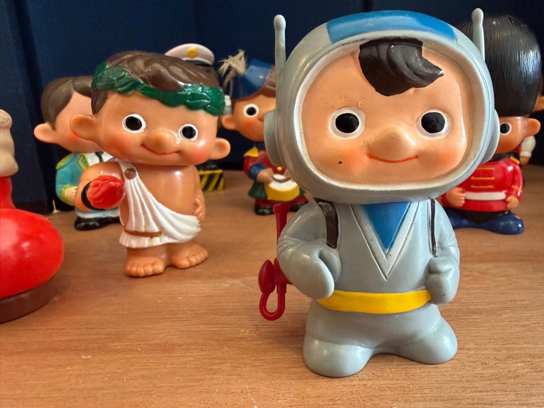 富士銀行 ノベルティ 貯金箱 まとめ 昭和レトロ ソフビ レア 大量11体