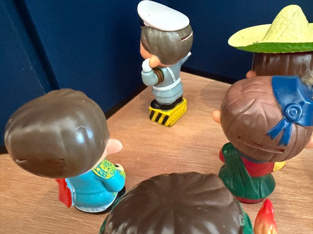 富士銀行 ノベルティ 貯金箱 まとめ 昭和レトロ ソフビ レア 大量11体