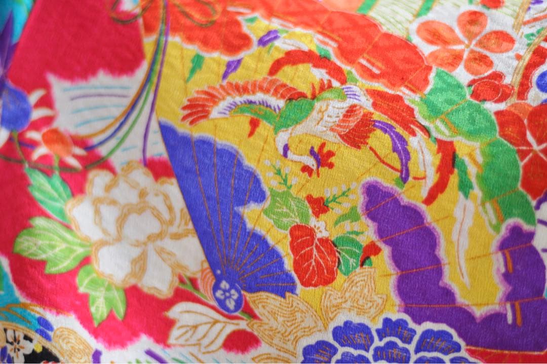 七五三 アンティーク 7歳 女の子 フルセット アンティーク着物 正絹 ピンク