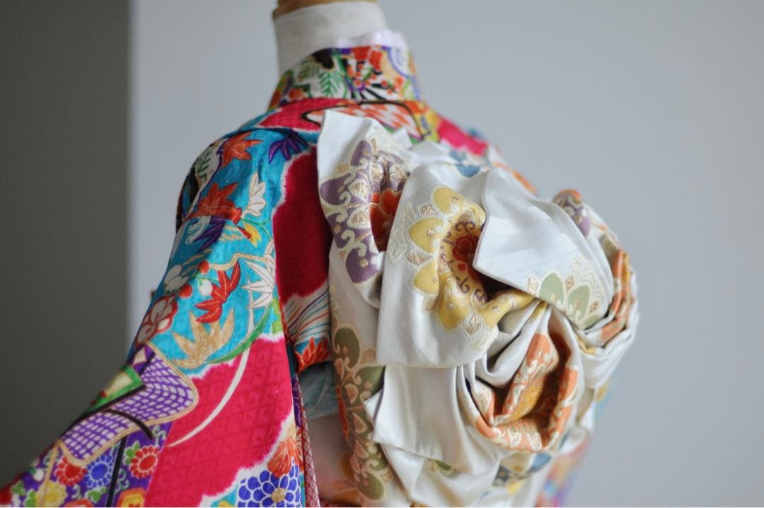 七五三 アンティーク 7歳 女の子 フルセット アンティーク着物 正絹 ピンク