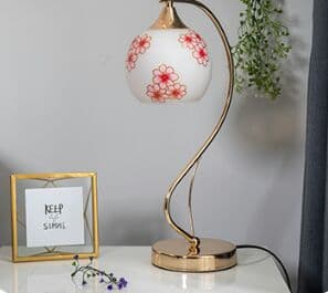 高品質 ヨーロッパ式電気スタンド寝室暖かいクリエイティブガラスランプ