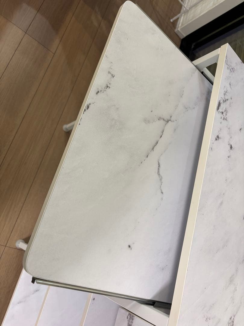 LOWYA 大理石風キッチンカウンター 幅120センチ