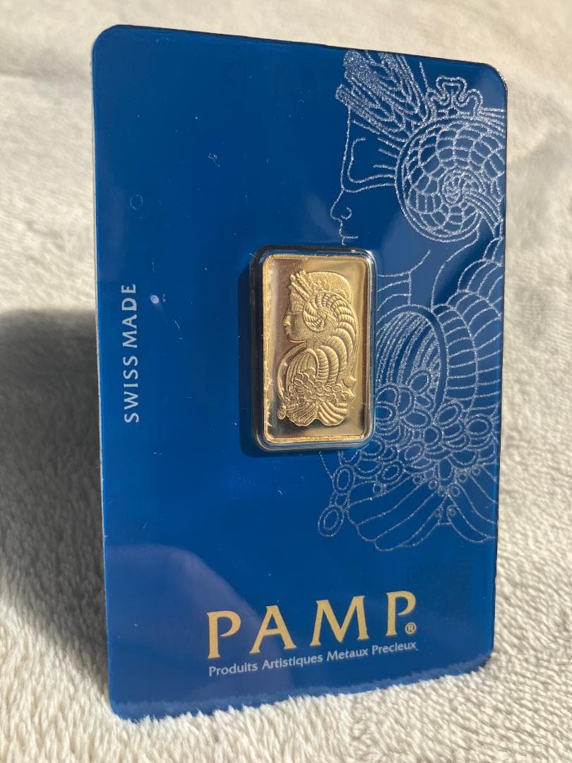 PAMP FINE GOLD　金999.9　5g　密封ケース入り (5-3)