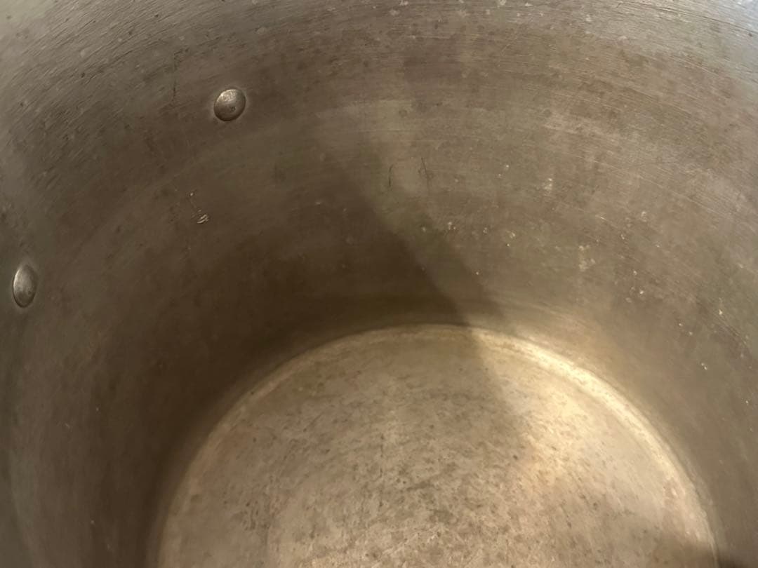 ☆HEIWA.ALUMI☆アルミ寸胴鍋 24㎝ プロ仕様 ヴィンテージ中古保管品