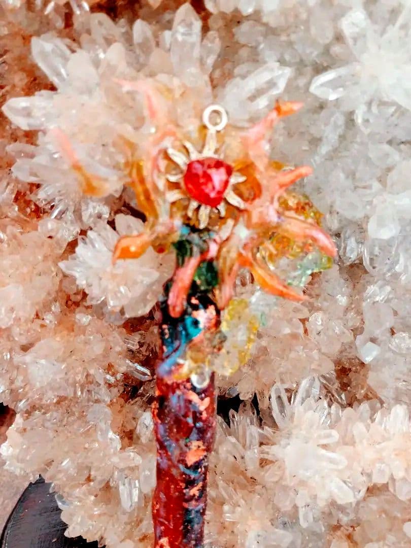 *＊*太陽の灯火*＊*　魔導具　魔法のガラスレジンペン　魔法の杖