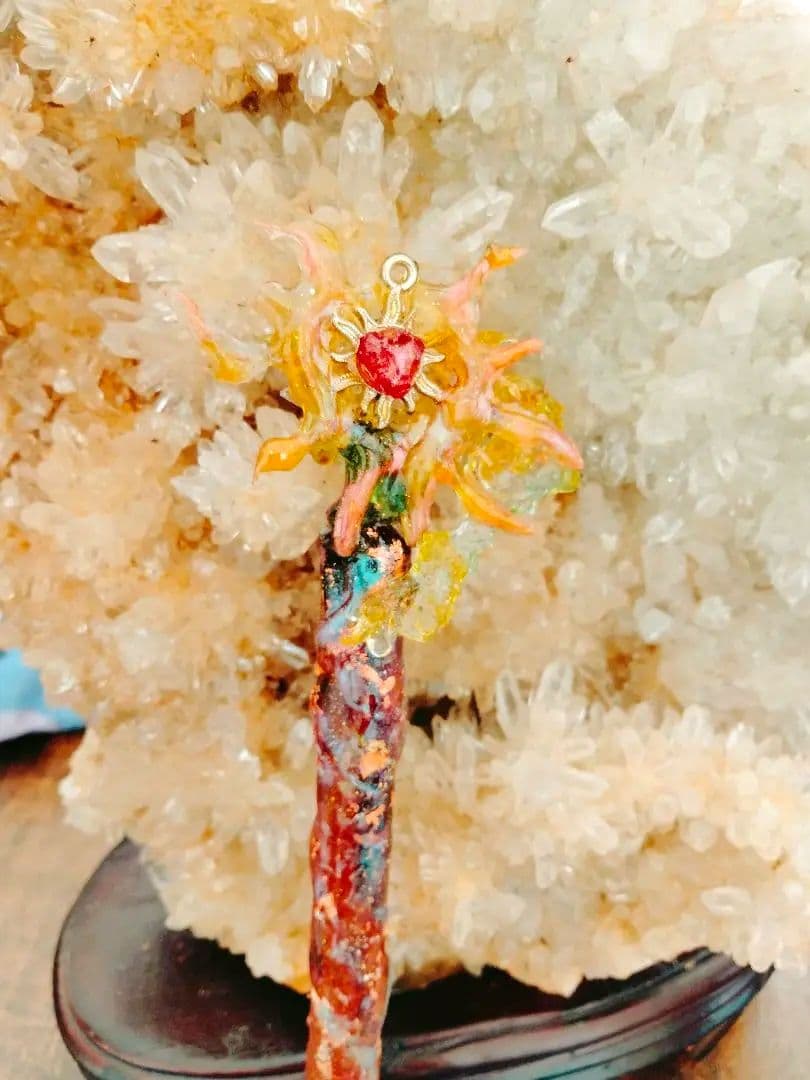 *＊*太陽の灯火*＊*　魔導具　魔法のガラスレジンペン　魔法の杖