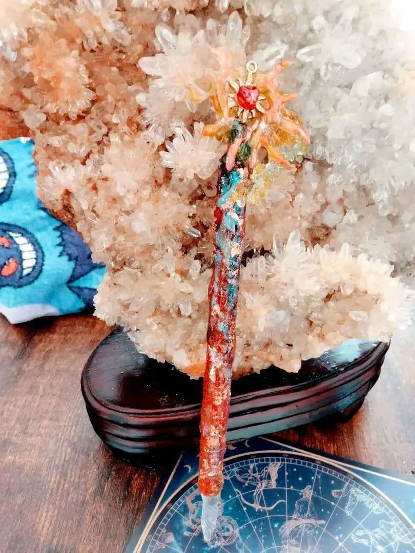 *＊*太陽の灯火*＊*　魔導具　魔法のガラスレジンペン　魔法の杖